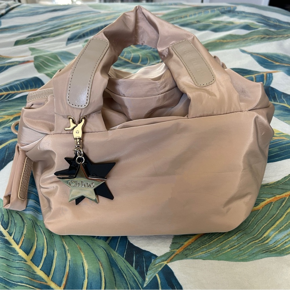 See by Chloe Tote bag beige lightweight large capacity nylon